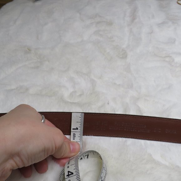 Penguin brown leather belt HN35150 - Picture 6 of 7